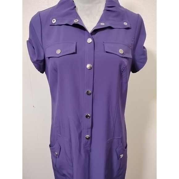 Chico’s Zenergy Women’s Dress Purple Size .05. Small Size 6 - Picture 2 of 8